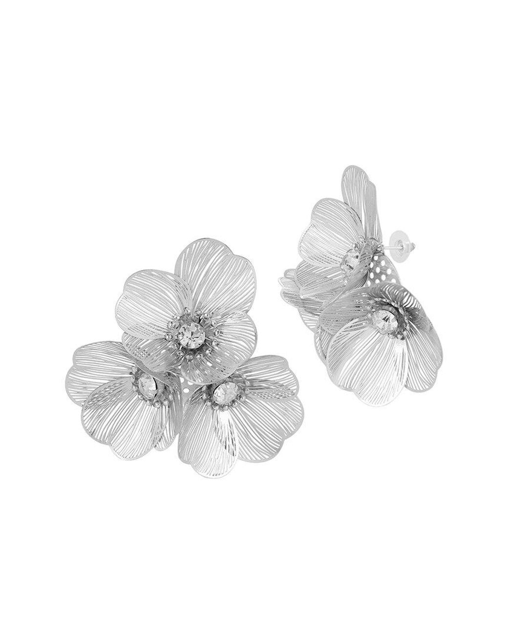 Sphera Milano White Plated Cz Earrings