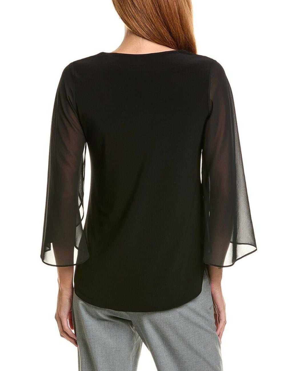Joseph Ribkoff Black Solid Blouse