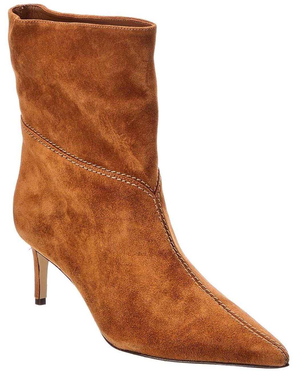 Alexandre Birman Brown Malva 60 Suede Bootie