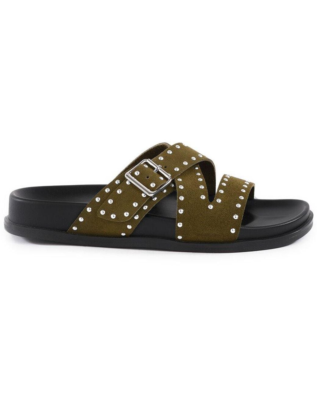 Seychelles Black Vip List Suede Sandal
