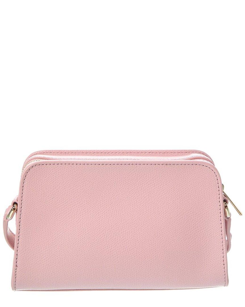 Furla Pink 1927 Mini Leather Crossbody Camera Case