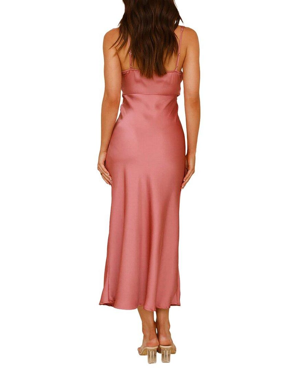 CAMILA BLANCO Red Maxi Dress