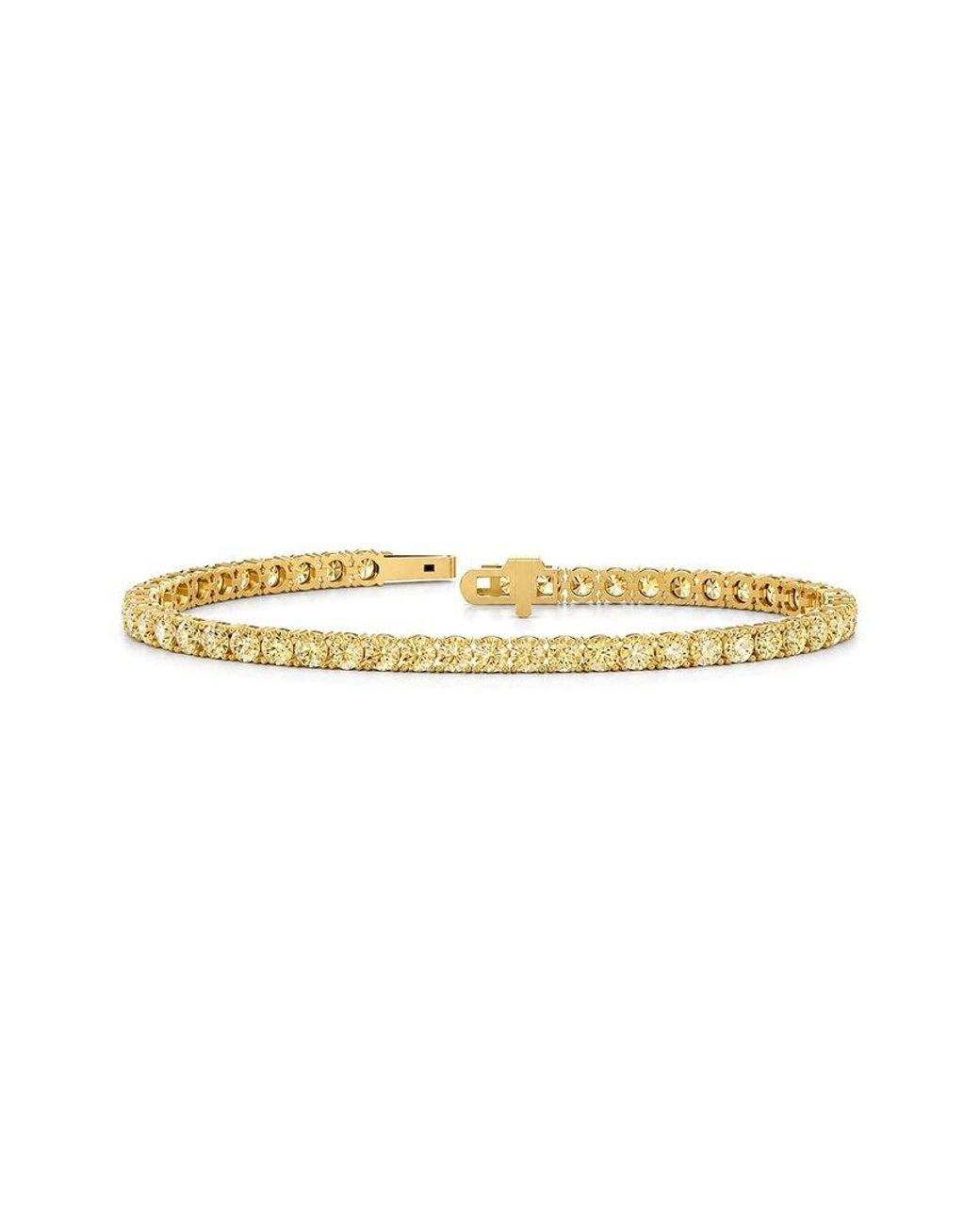 Lab Grown Diamonds White 14K 6.75 Ct. Tw. Lab-Grown Diamond Tennis Bracelet