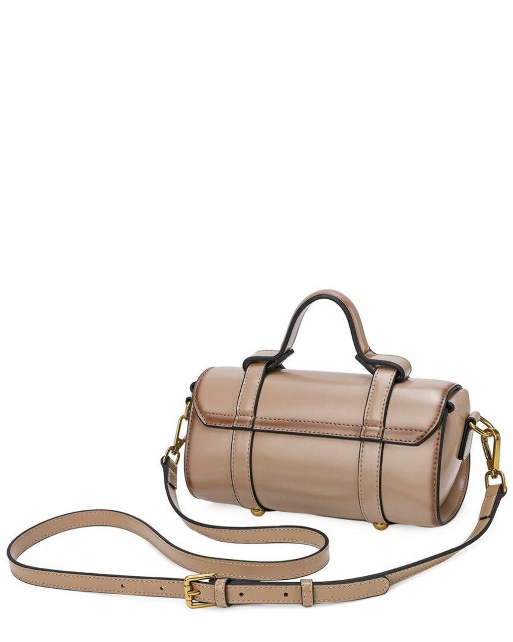 Tiffany & Fred Paris Brown Leather Crossbody