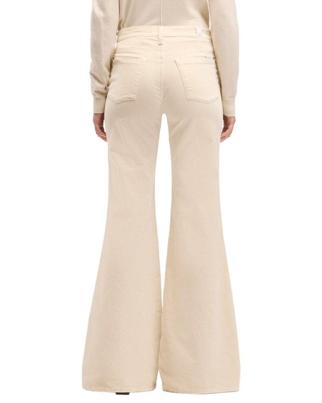 7 For All Mankind Retro Velvet Natural Flare Leg Jean