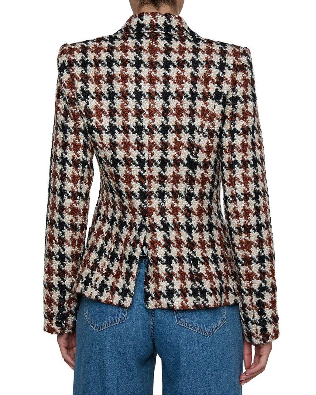 L'Agence Black Marie Wool-Blend Blazer