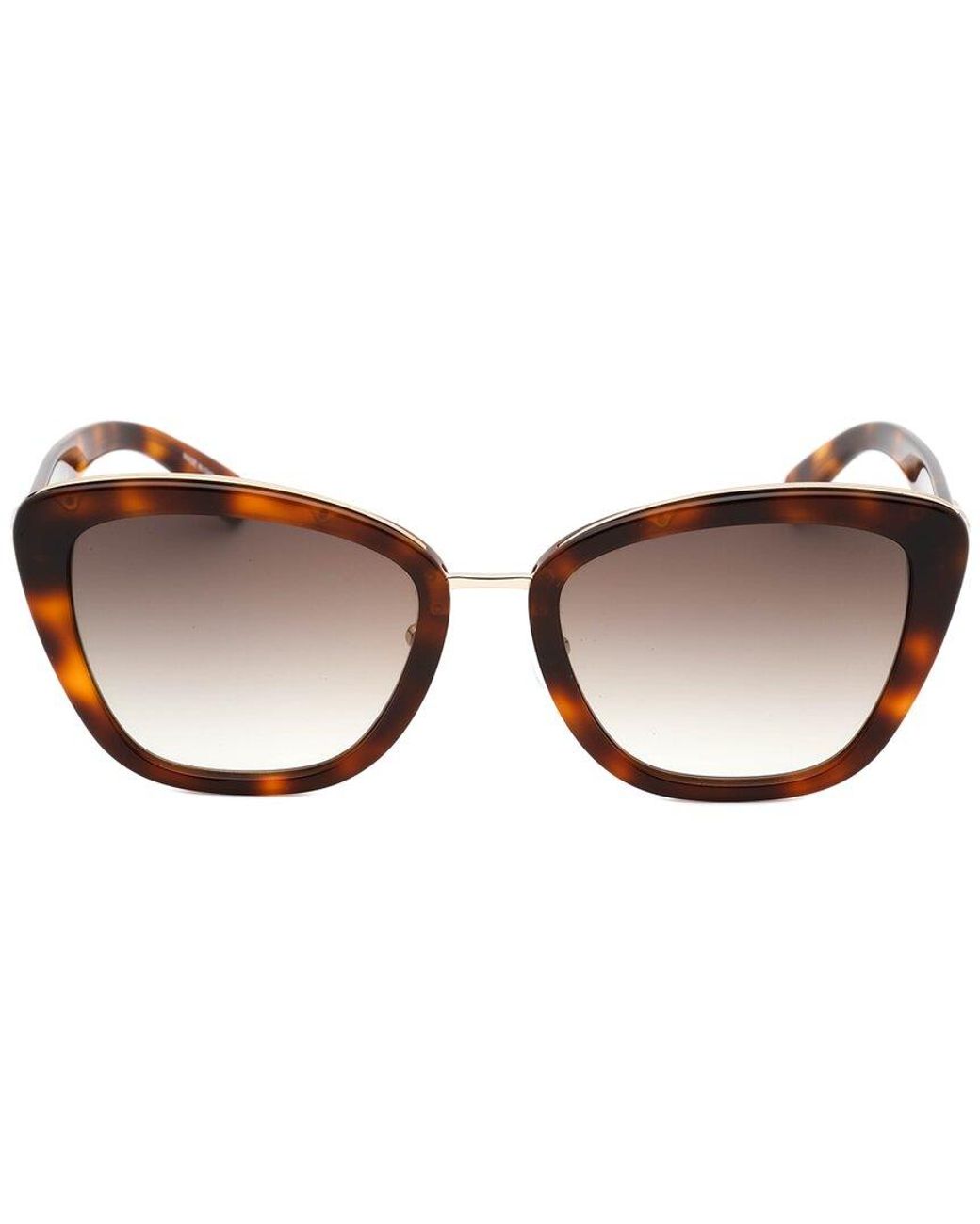 Longchamp Brown Cat-Eye Gradient Plastic Sunglasses