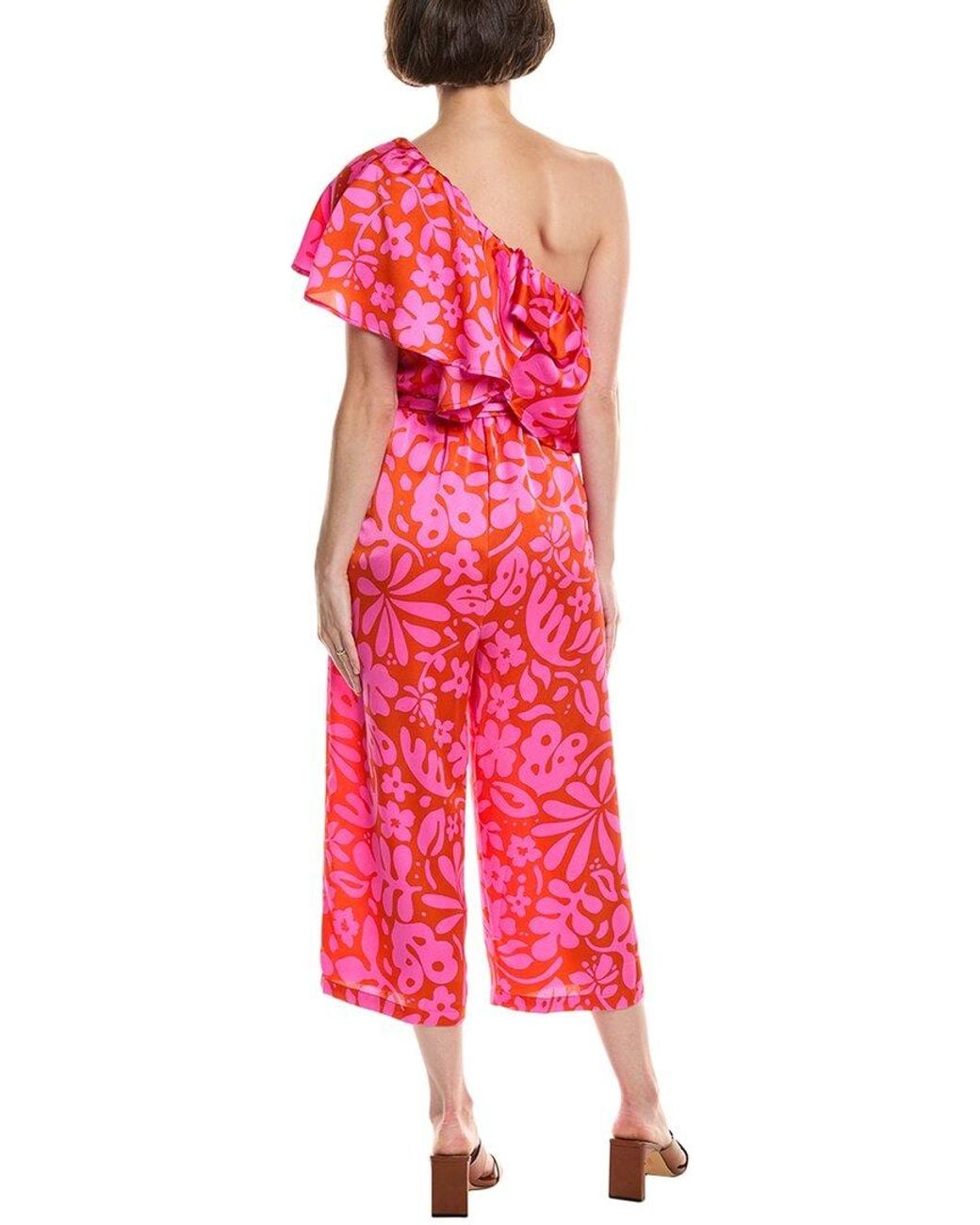 Marion Red One-Shoulder Jumpsuit