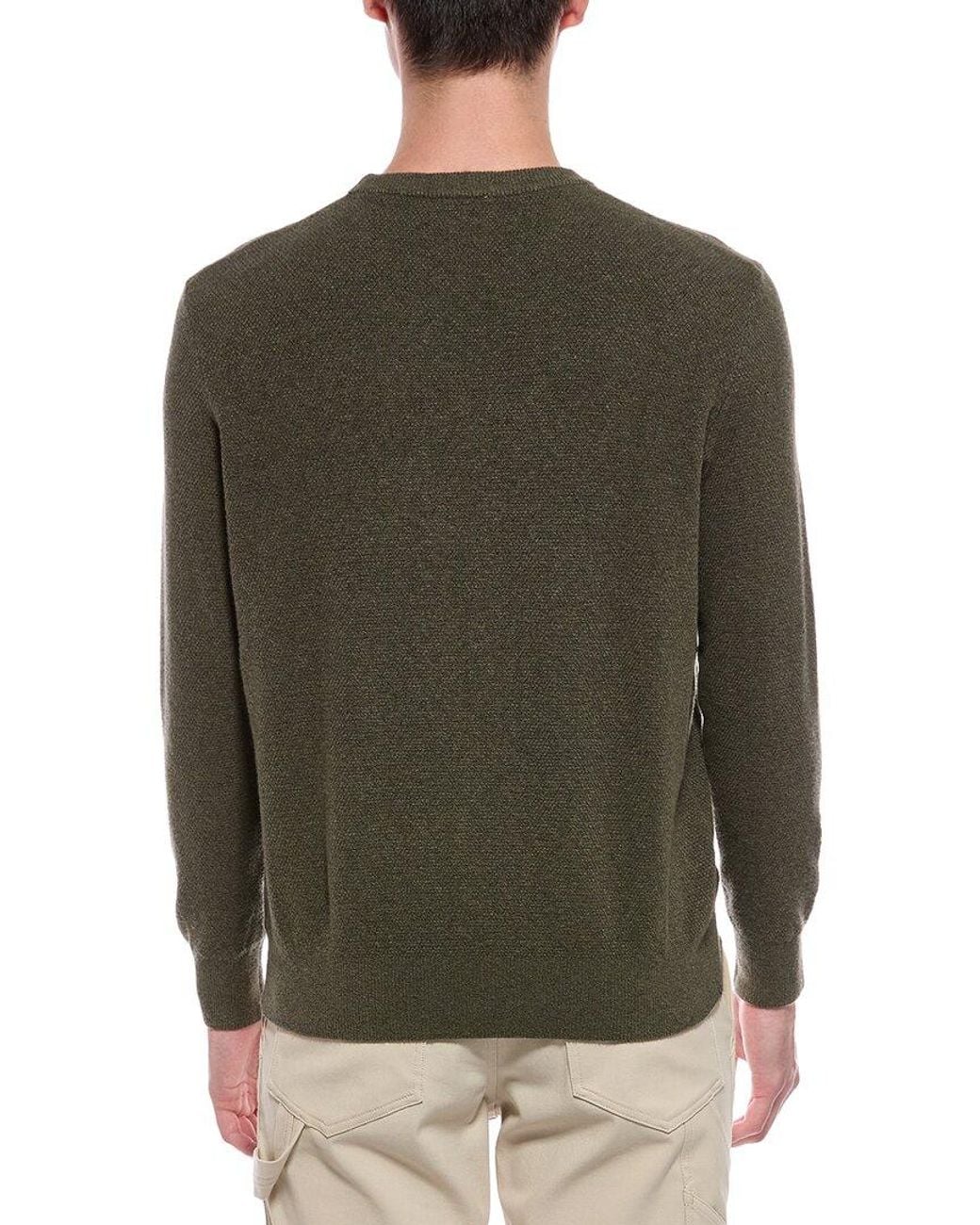 Faherty Brand Green Jackson Crewneck Sweater for men