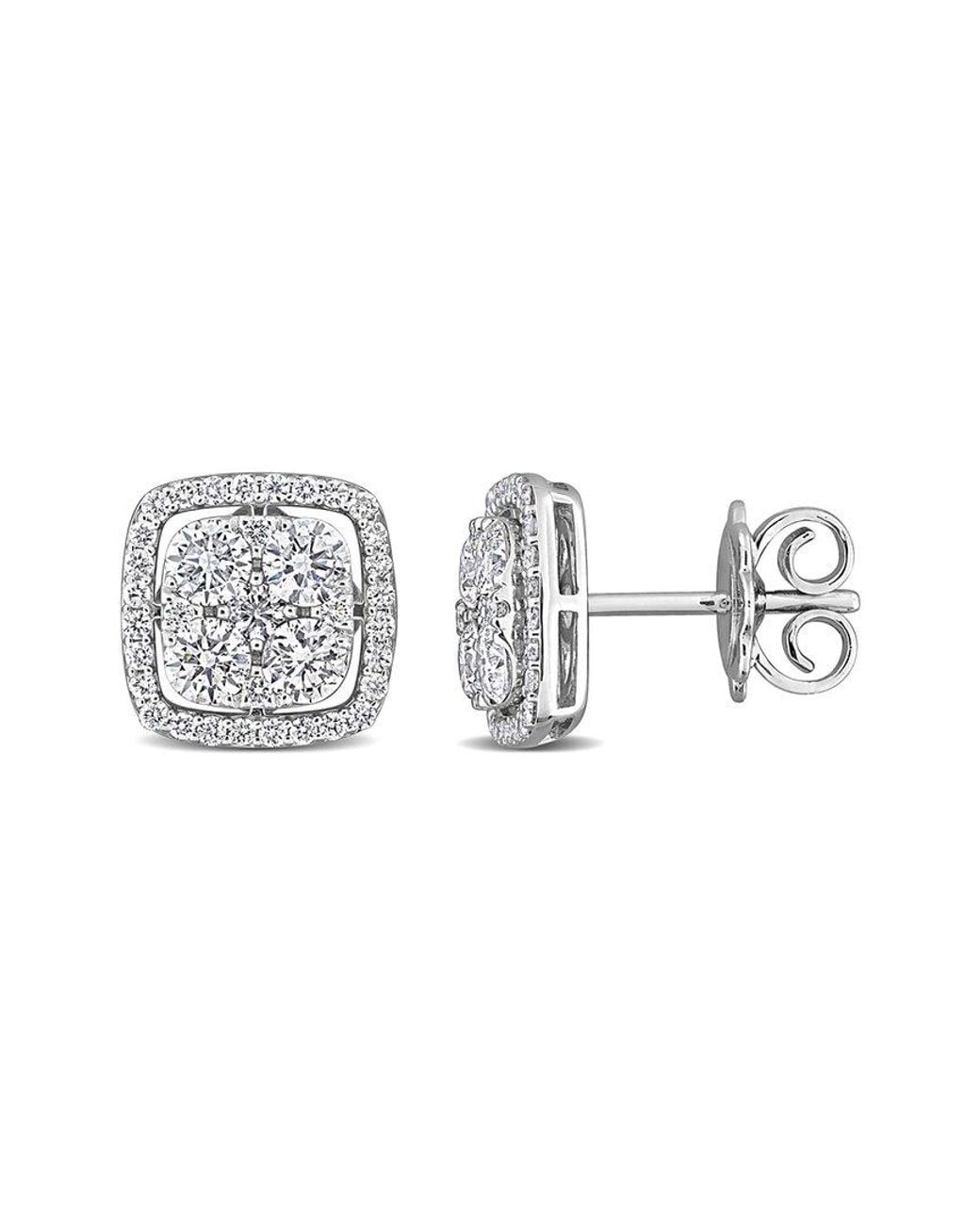 Rina Limor Metallic 14k 1.37 Ct. Tw. Diamond Studs