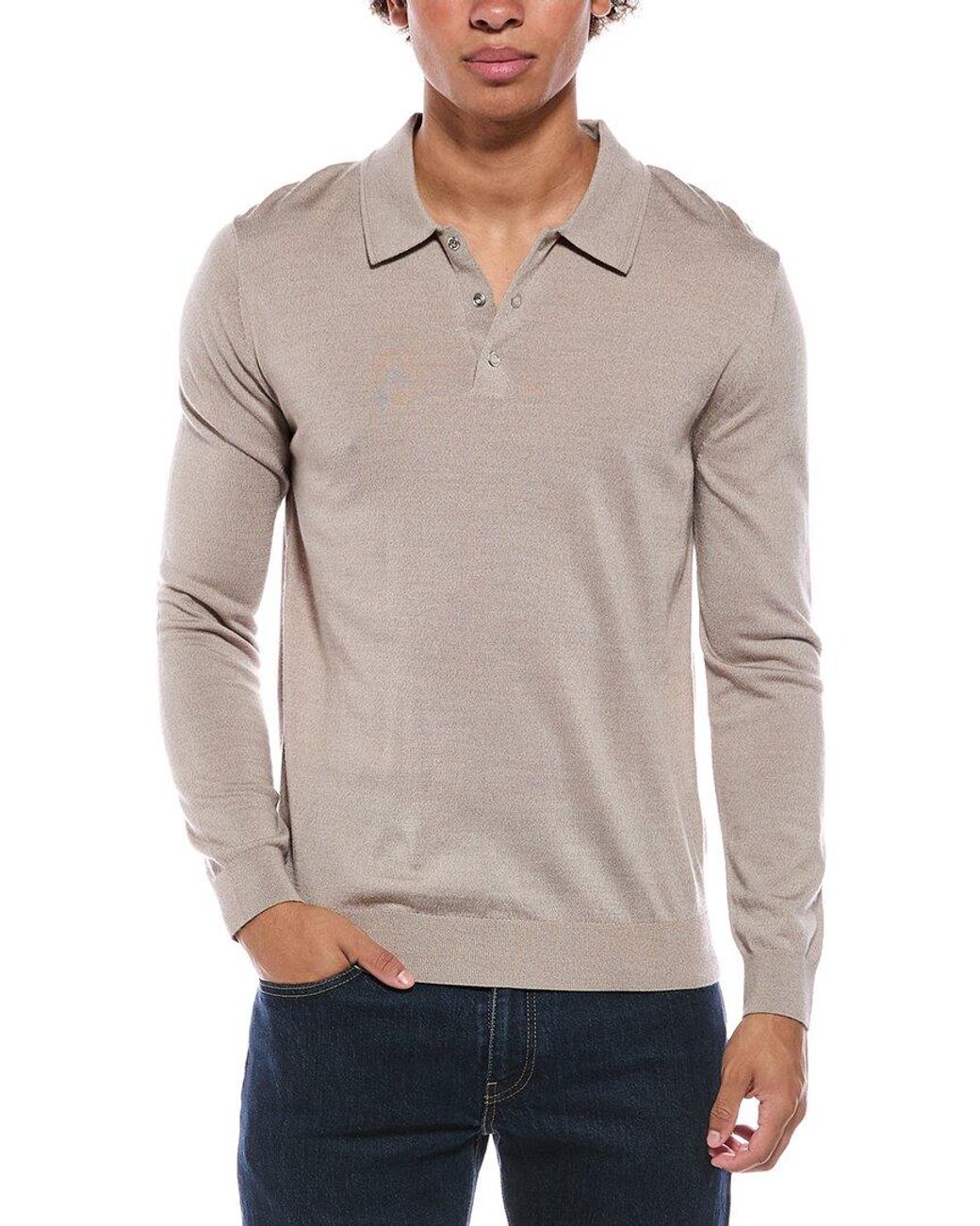 Reiss Gray Traine Merino Blend Wool-Blend Sweater for men