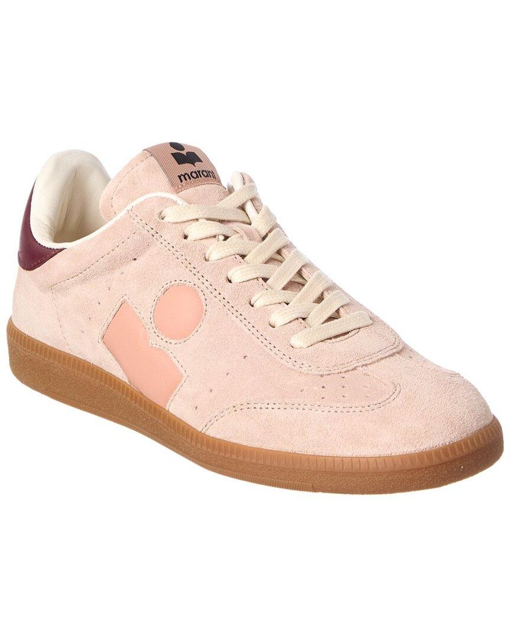 Isabel Marant Pink Leather & Suede Sneaker