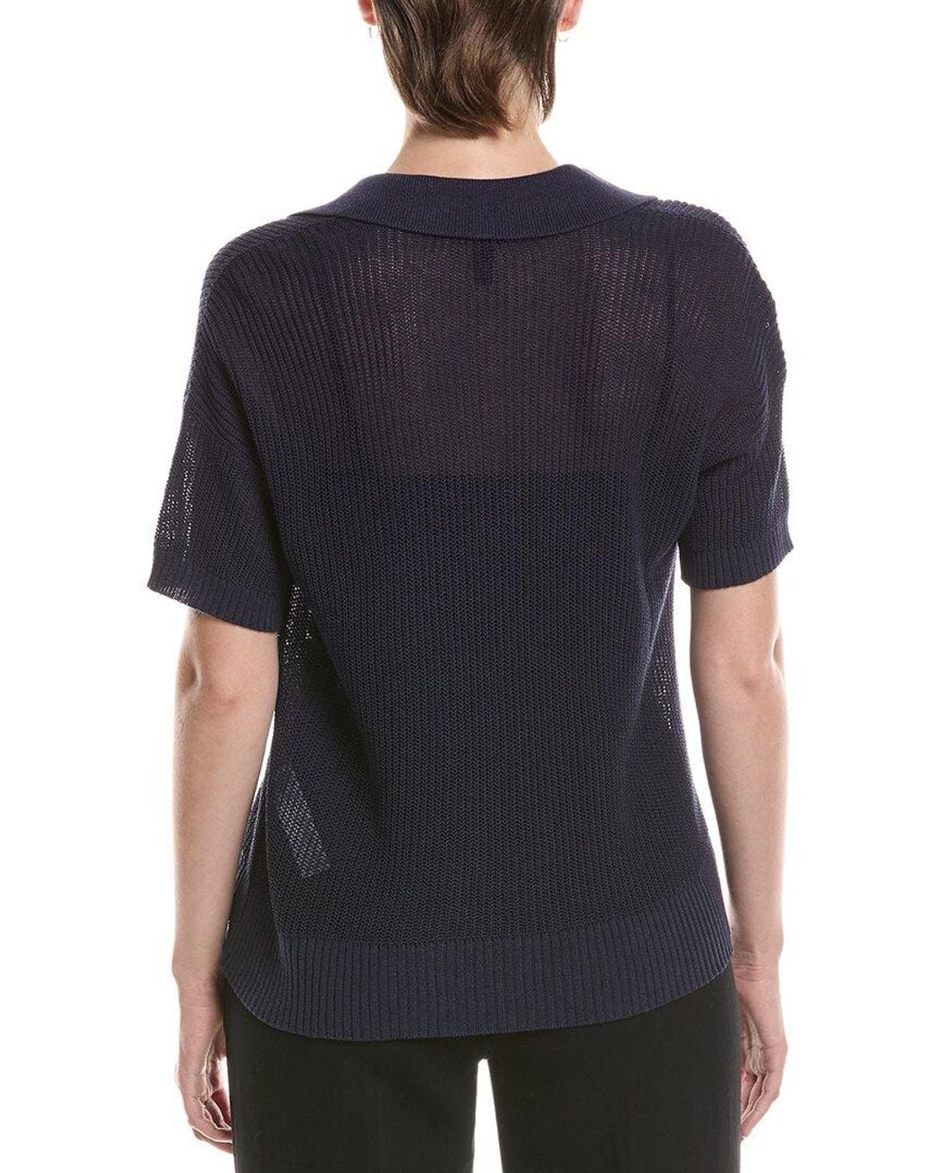 Eileen Fisher Blue Short Sleeve Sweater