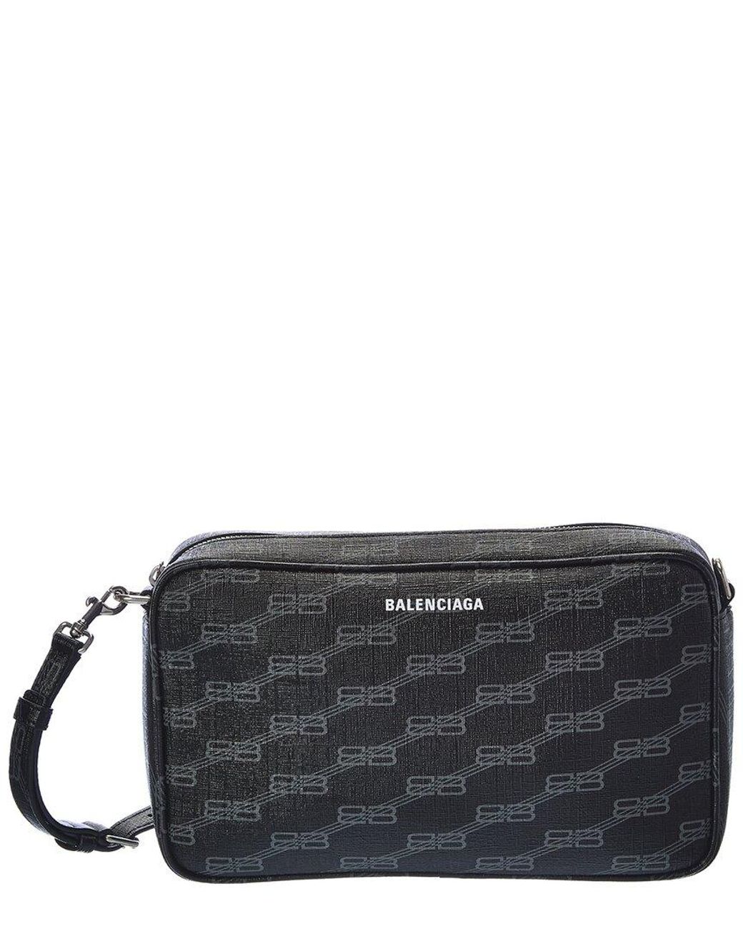 Balenciaga Signature Medium Coated Canvas Camera Bag in Black Lyst