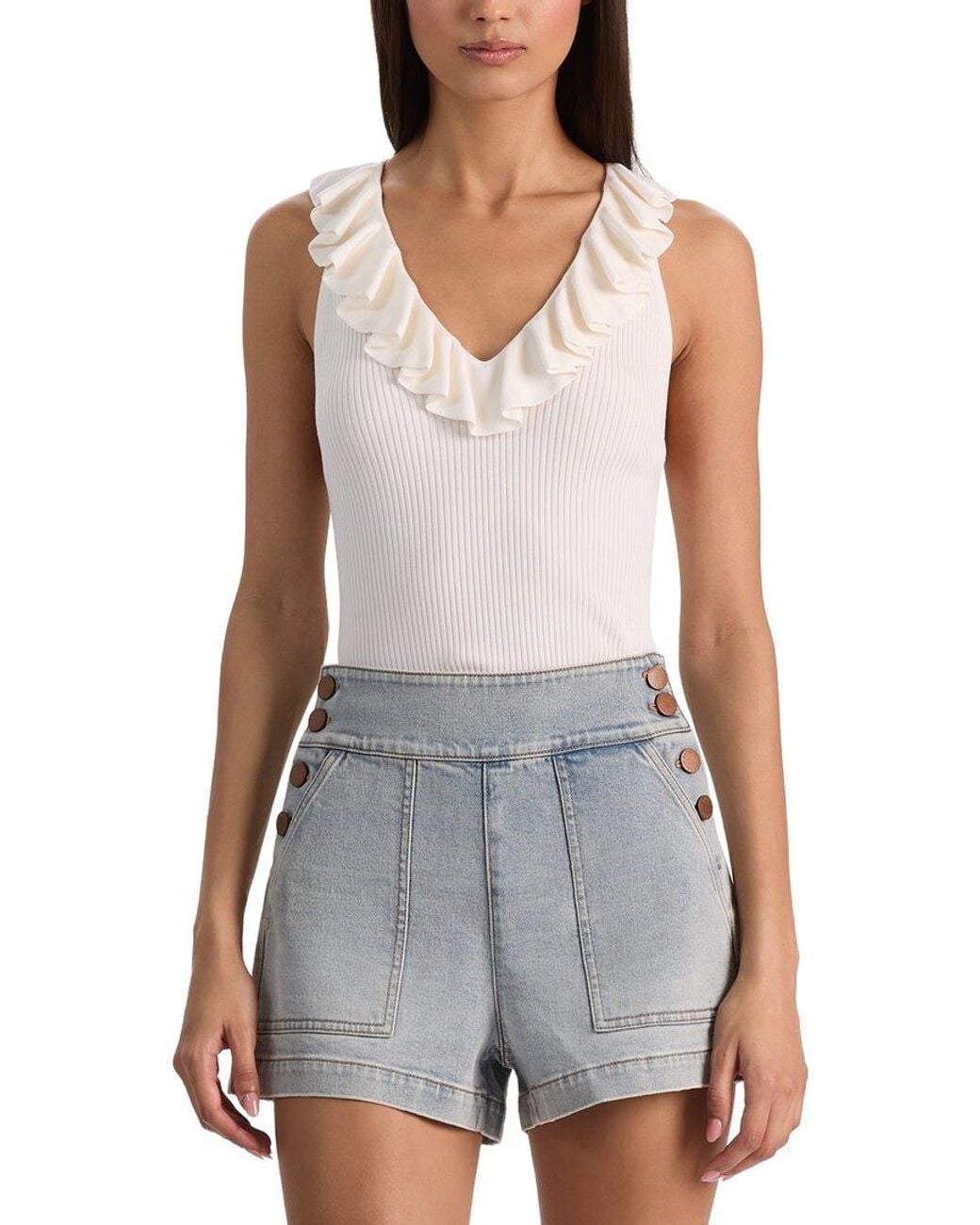 Alice + Olivia Gray Marnie Tank