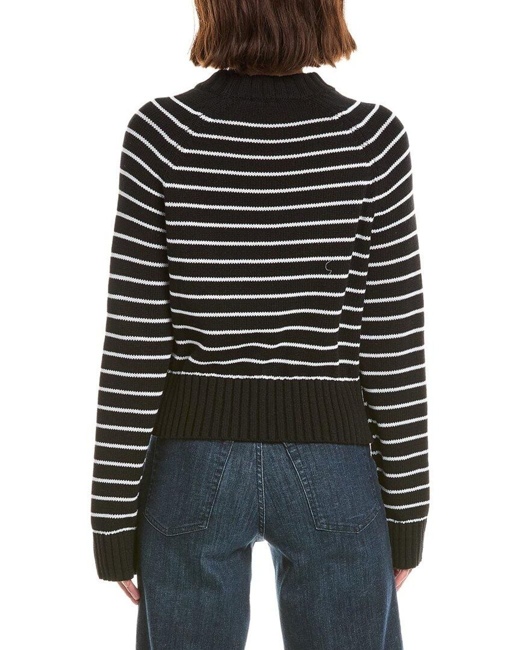 French Connection Black Isabella Cotton Sweater