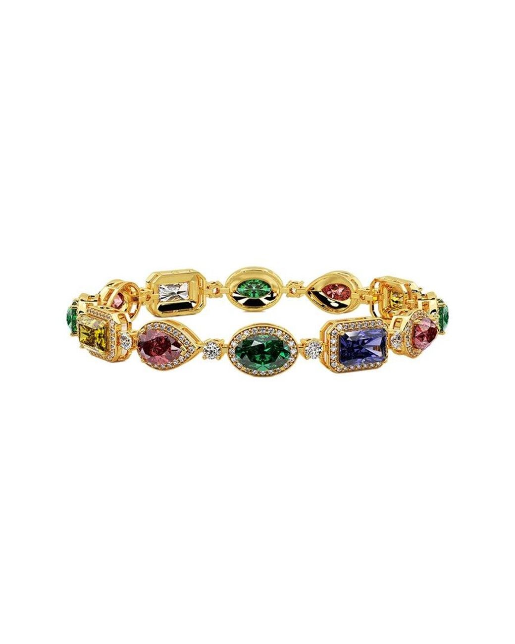 Lab Grown Diamonds White 14K 18.67 Ct. Tw. Lab-Grown Diamond Fancy Bracelet