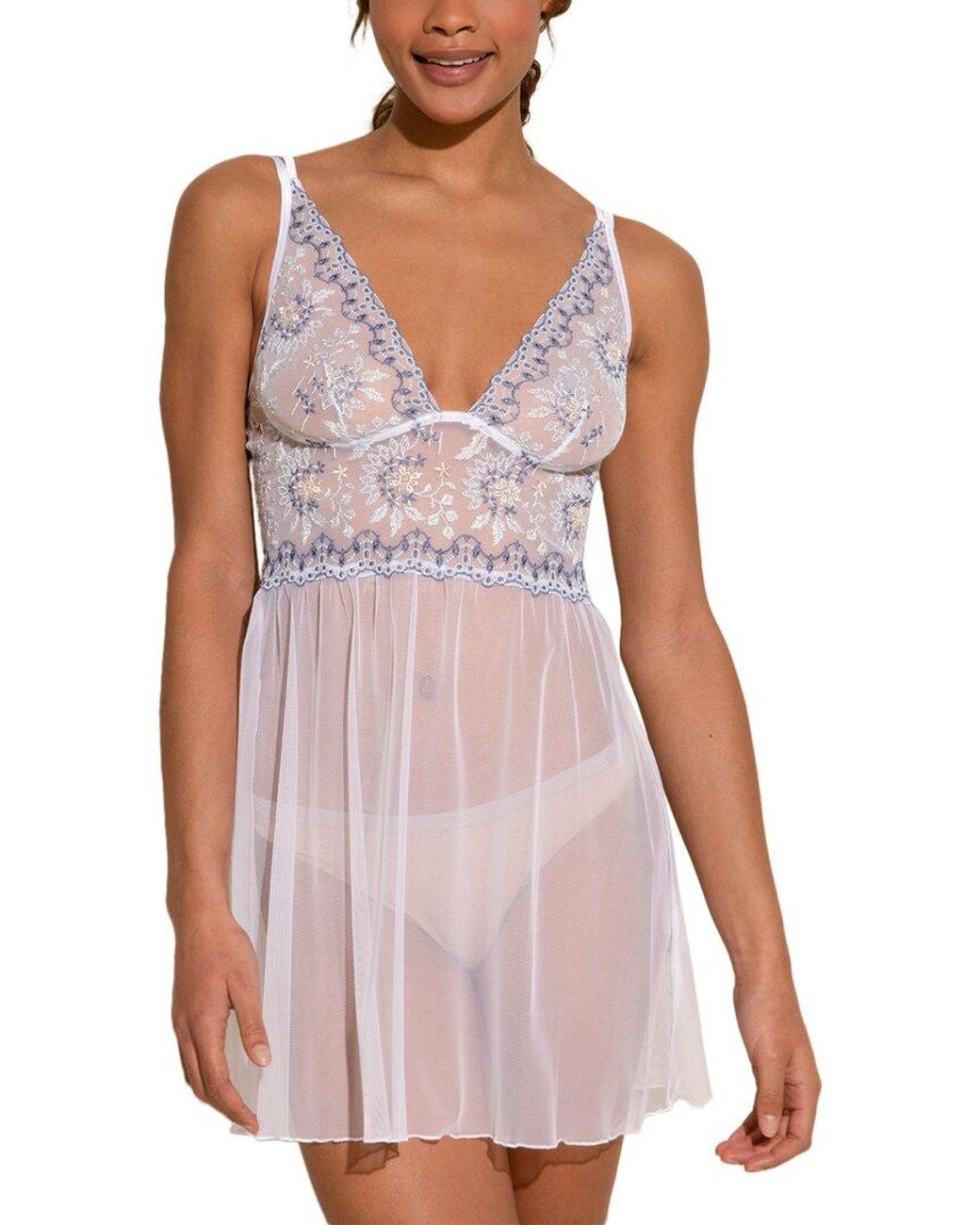 Cosabella Purple Usha Chemise