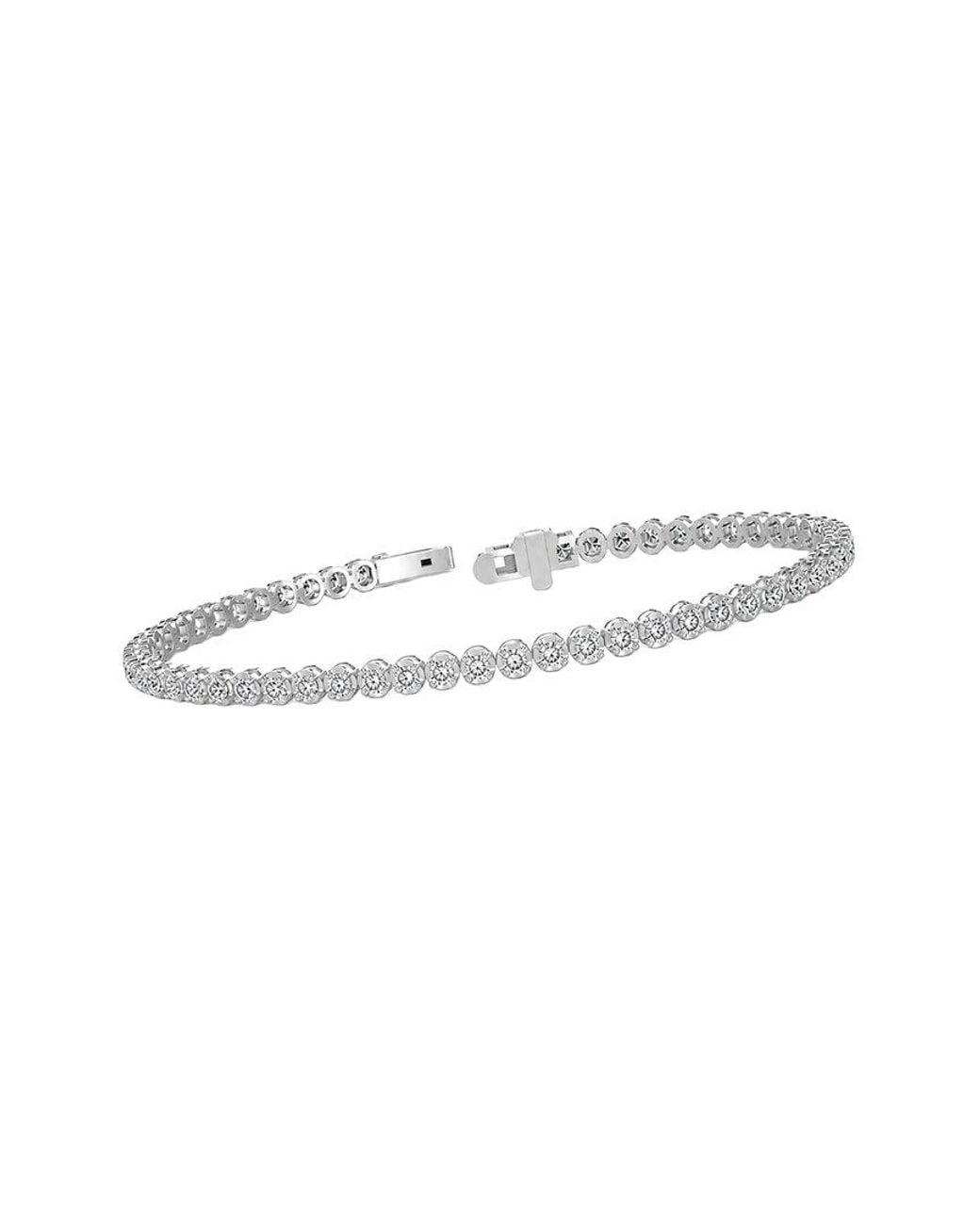 Lab Grown Diamonds White 14K 2.41 Ct. Tw. Lab-Grown Diamond Tennis Bracelet