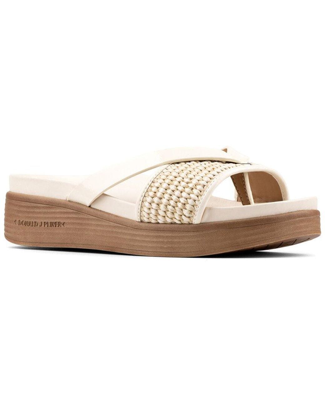 Donald J Pliner White Farrah Sandal