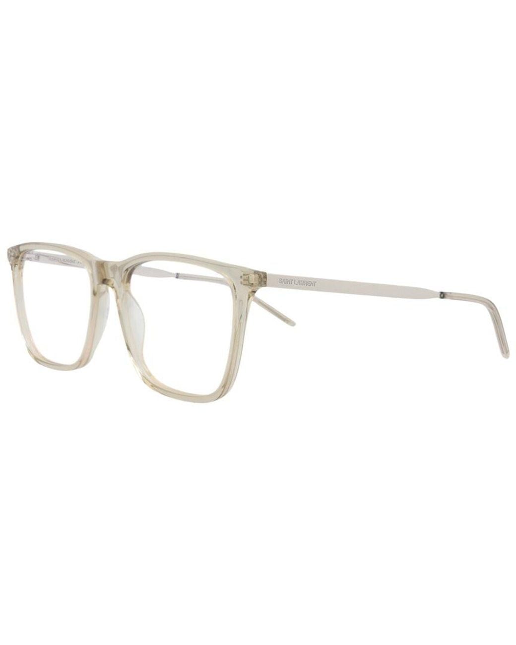 Saint Laurent White 55Mm Optical Frames for men