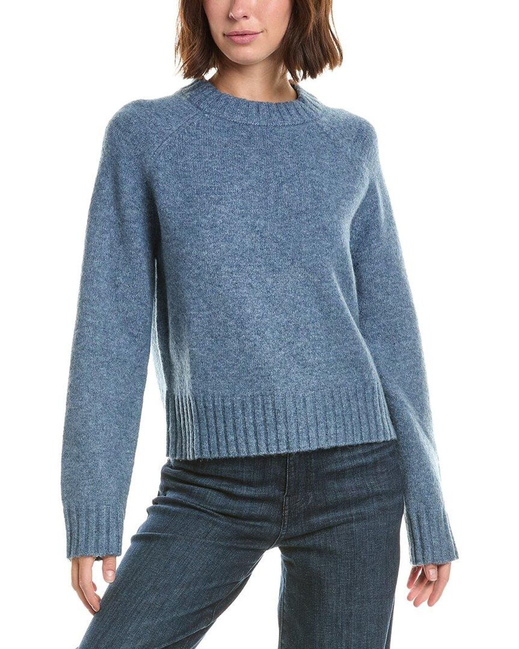 French Connection Blue Suzie Crewneck Sweater