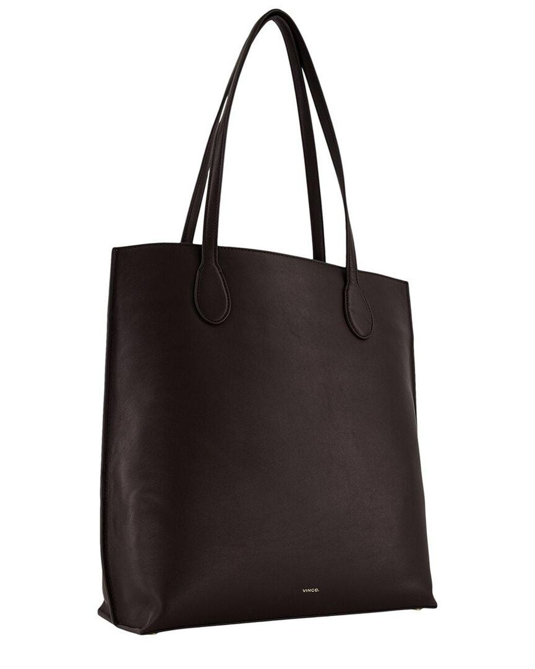 Vince Black Athene Leather Tote