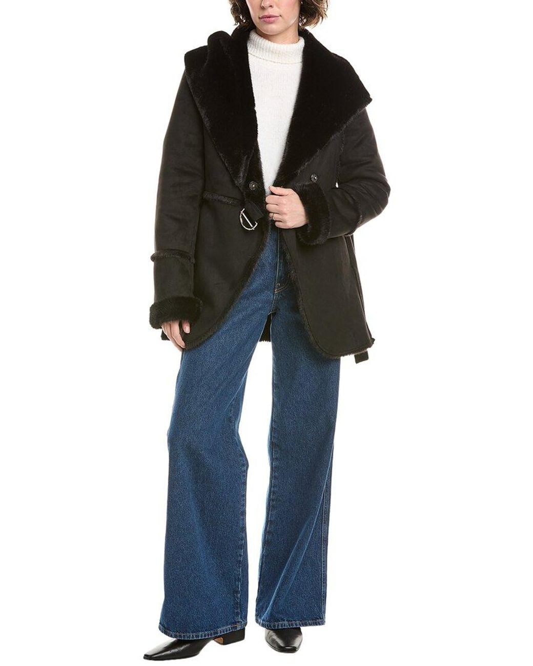 Via Spiga Black Hooded Jacket