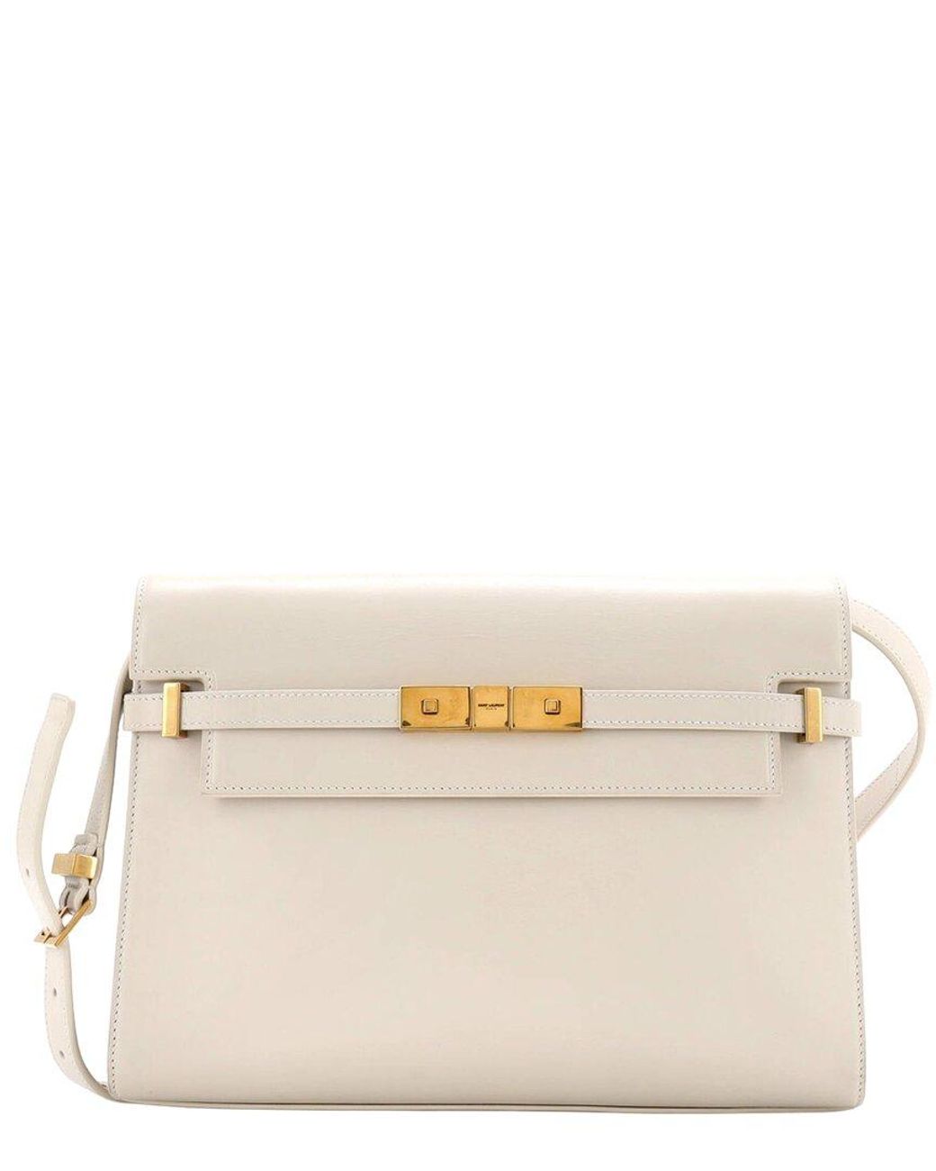 Saint Laurent Natural Leather Manhattan Shoulder Bag Medium (Authentic Pre- Loved)