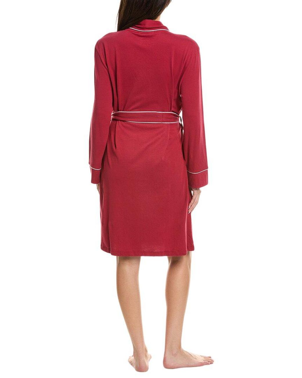 Petite Plume Red Luxe Pima Robe