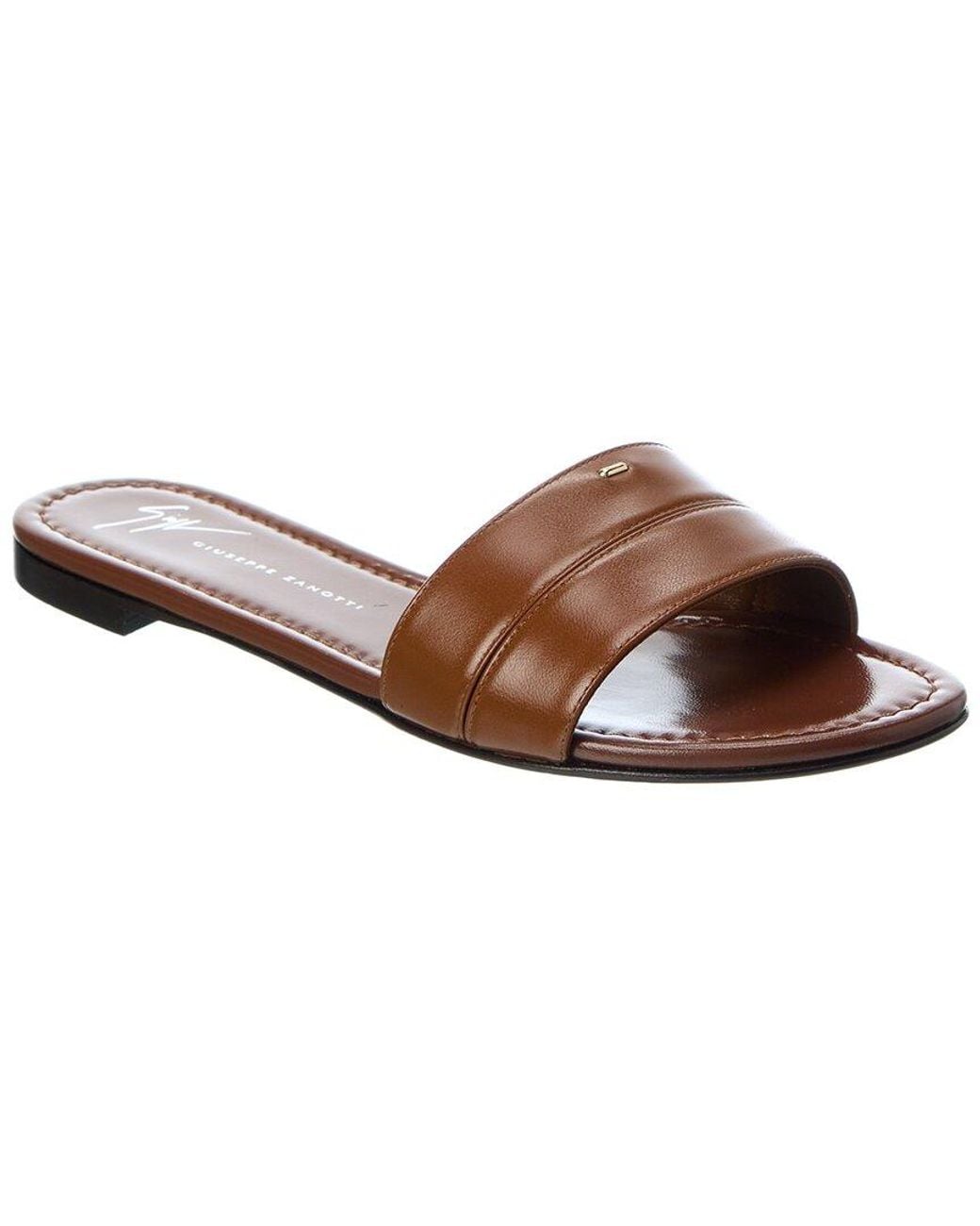 Giuseppe Zanotti Brown Baddy Leather Sandal
