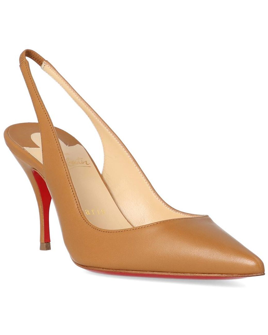 Christian Louboutin Clare 80 Leather Slingback Pump Lyst