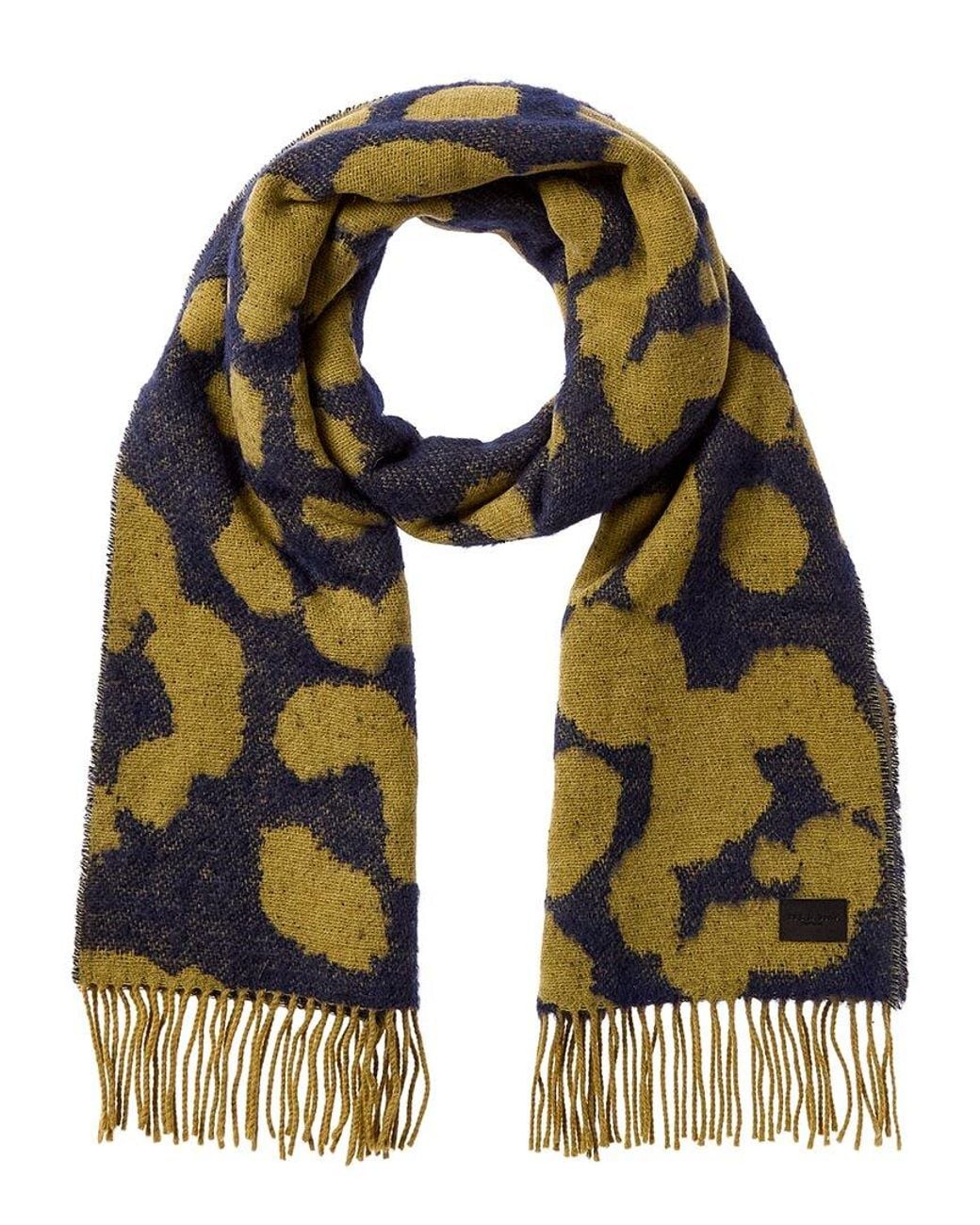 Rag & Bone Green Piper Wool-Blend Scarf