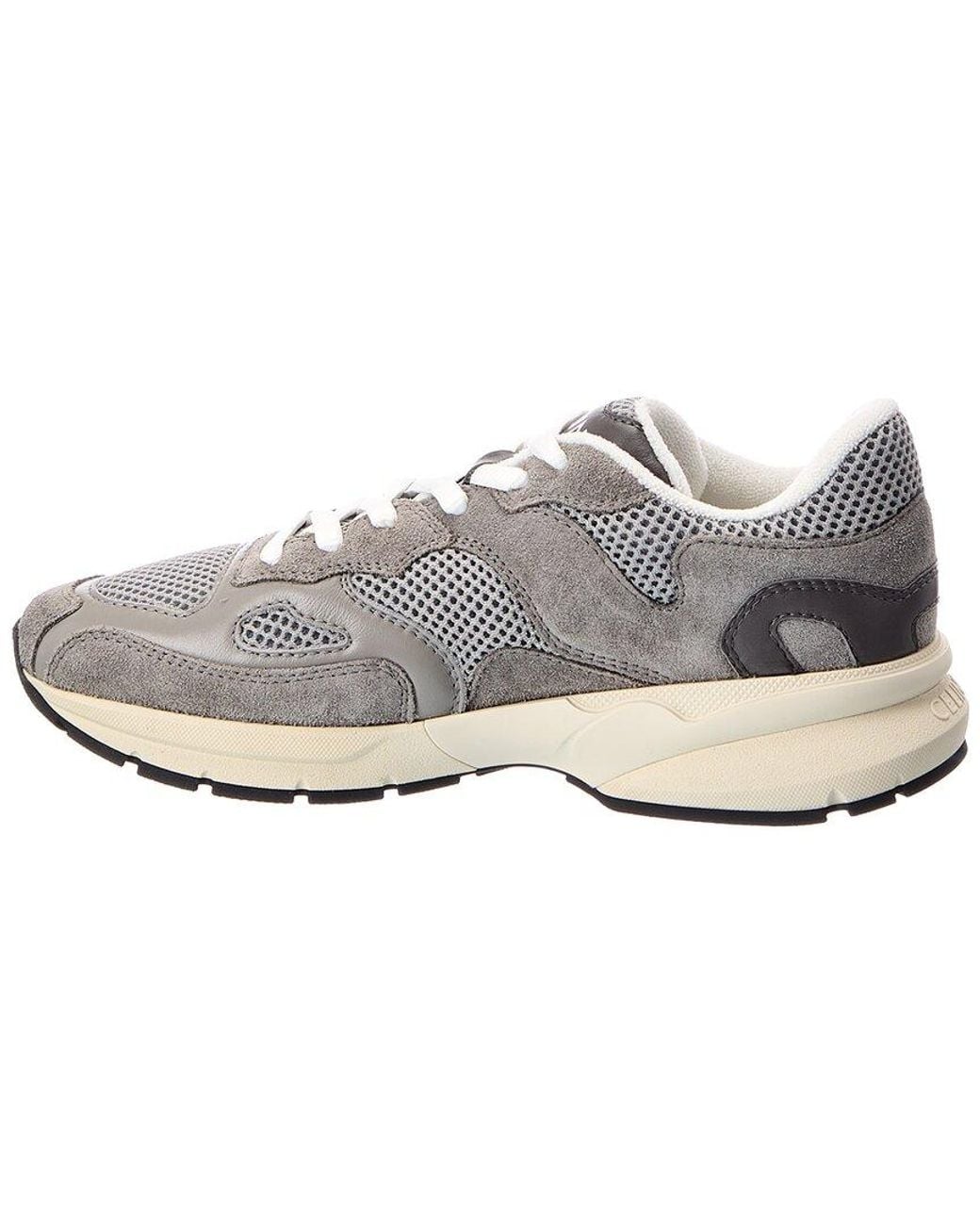 Céline White Runner Leather & Mesh Sneaker