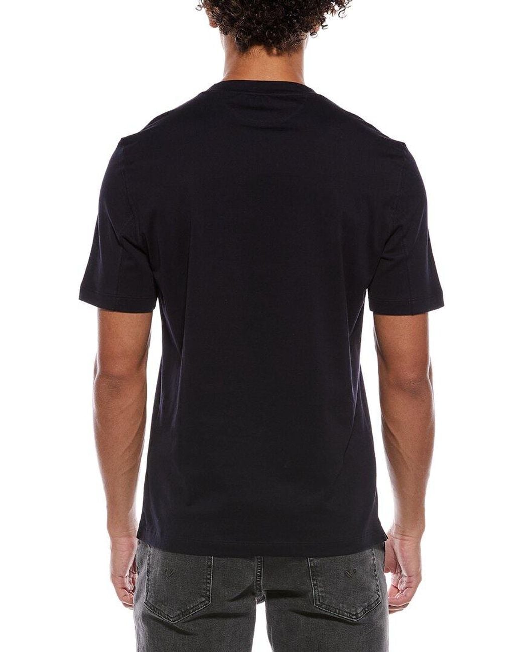 Brunello Cucinelli Black T-Shirt for men