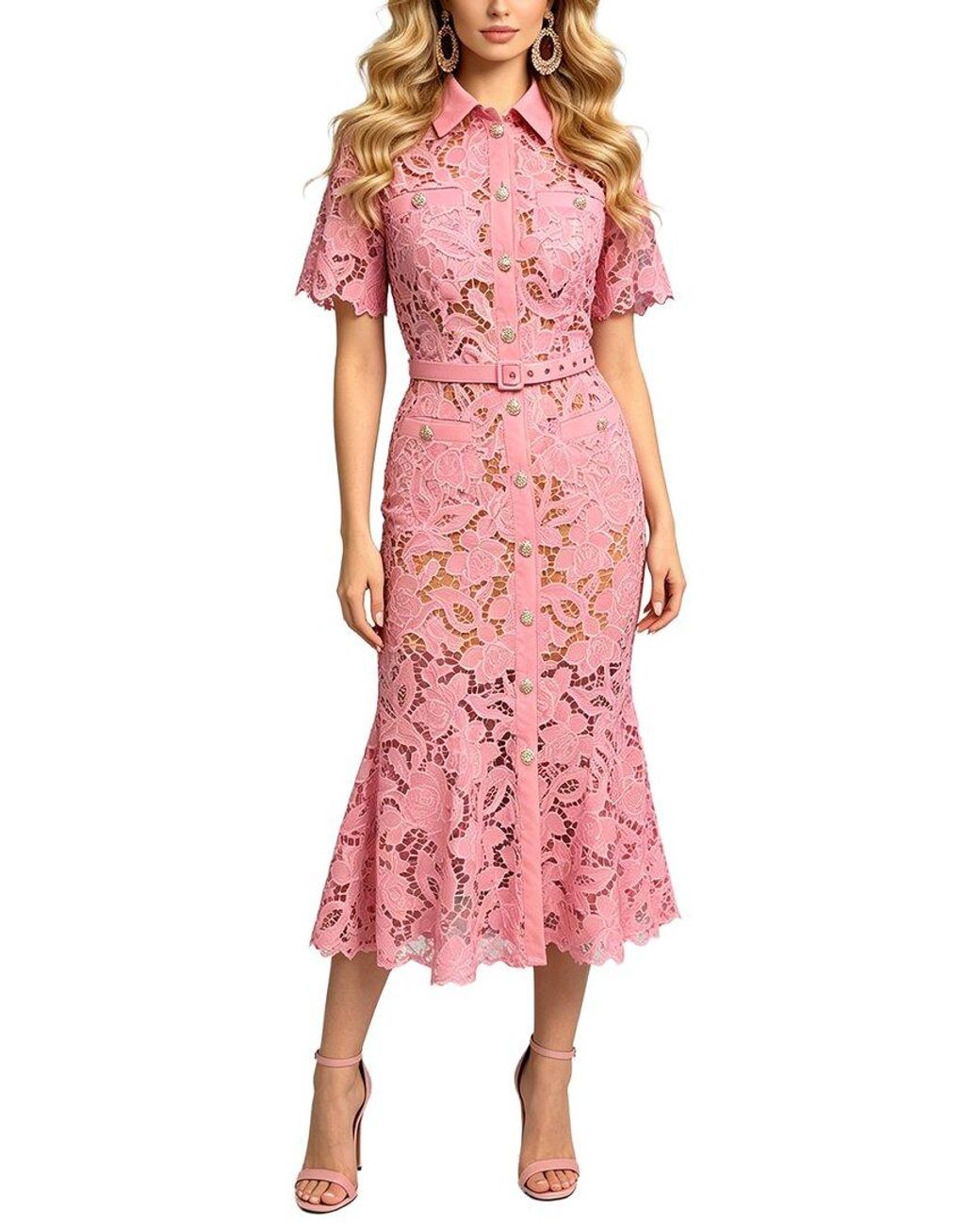 Kaimilan Red Midi Dress