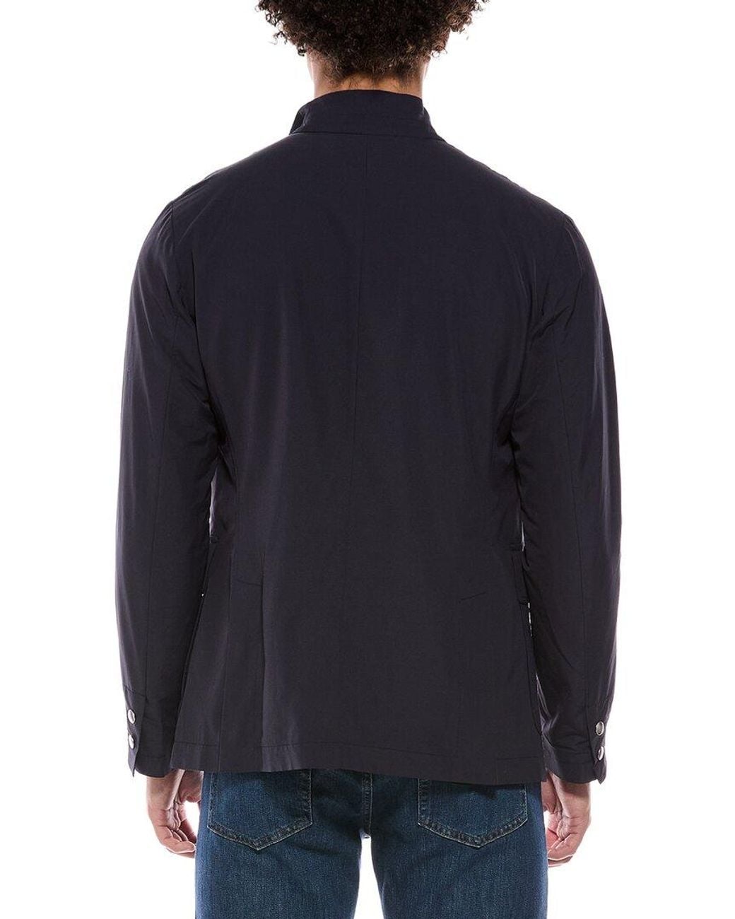 Eleventy Blue Wool-Blend Jacket for men