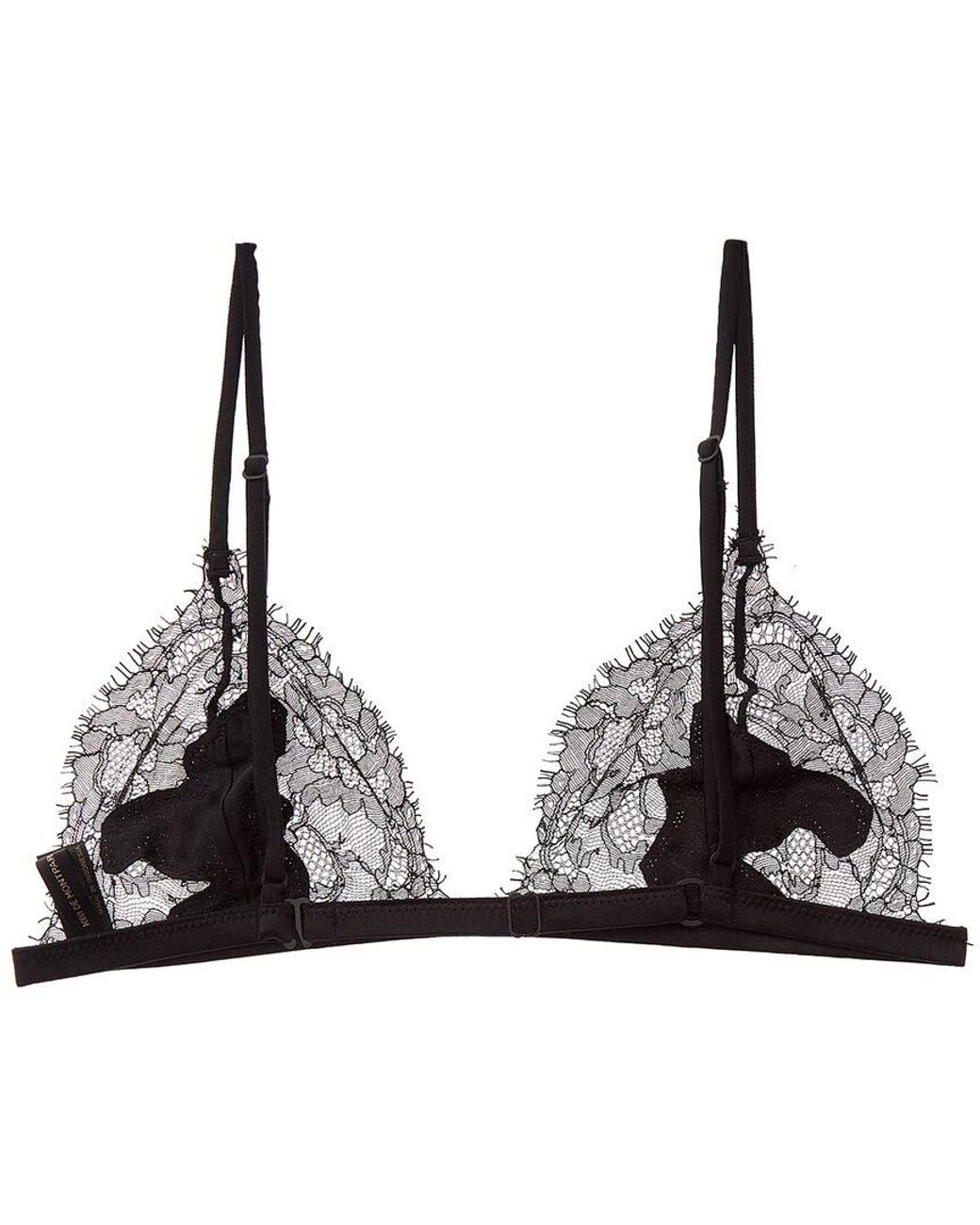 Kiki de Montparnasse Black Giselle Soft Silk-Trim Bra