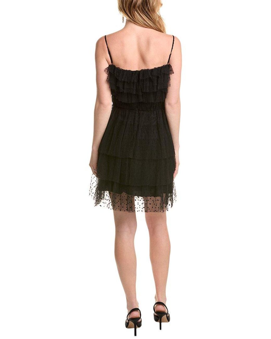 Zac Posen Black Polka Dot Cocktail Dress