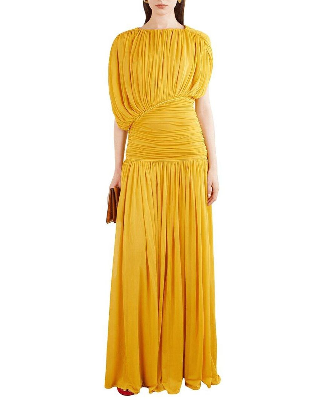 Dilireba Yellow Maxi Dress