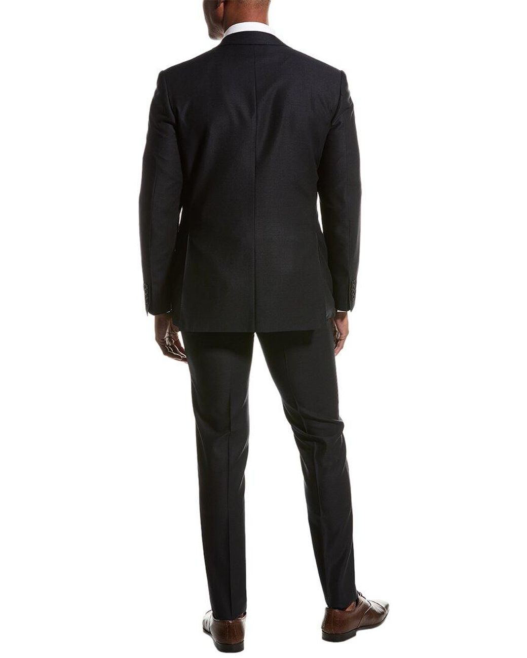 Canali Black 2Pc Wool Suit for men