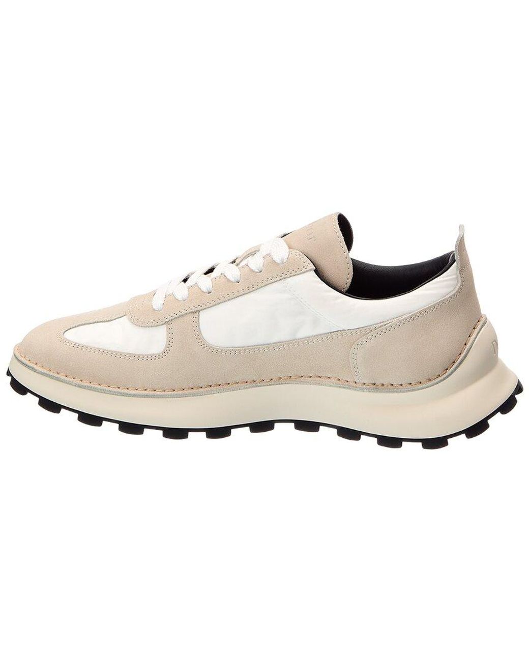 Dior White Suede-Trim Sneaker for men