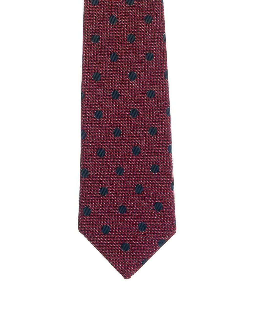 Canali Purple Stripes/Dots Reversible Silk Tie for men