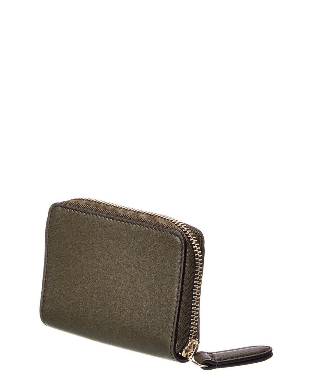 Gucci Green Gg Leather Coin Purse