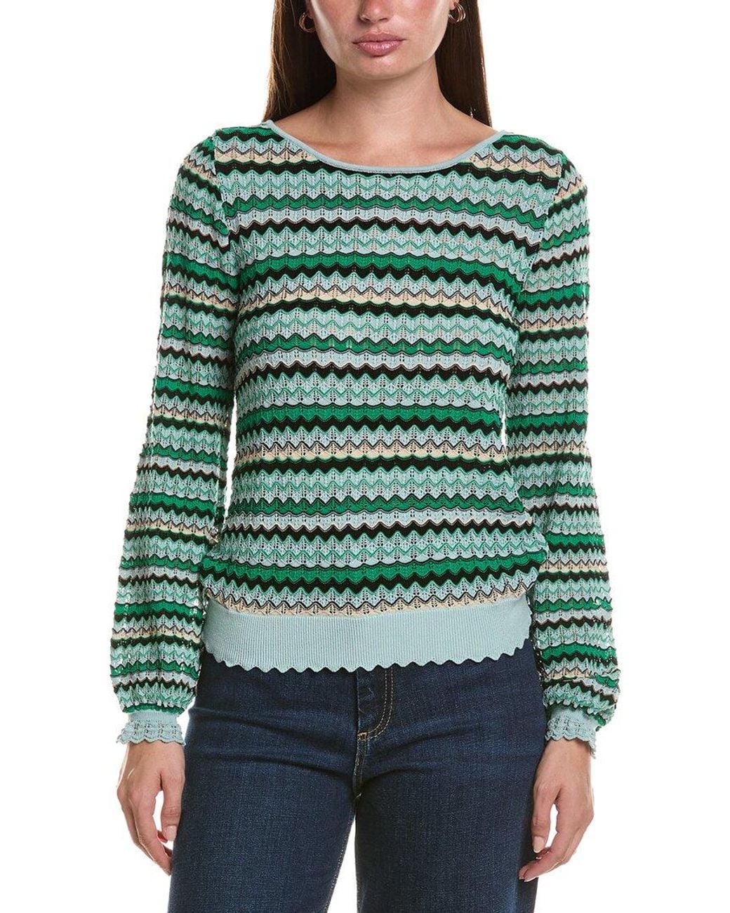 Ramy Brook Green Fiora Sweater