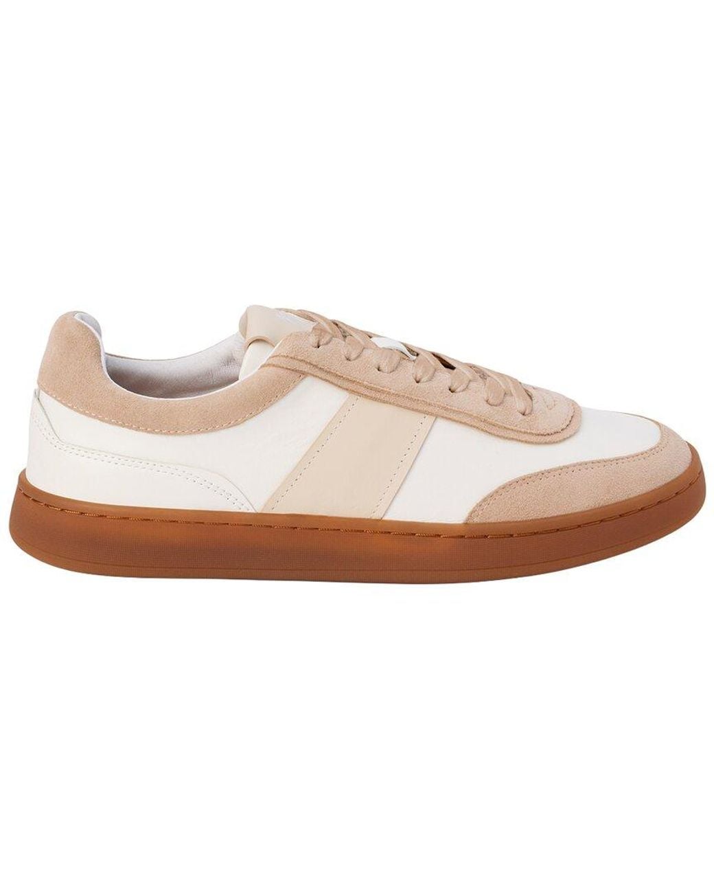 Matisse White Quincy Leather & Suede Sneaker