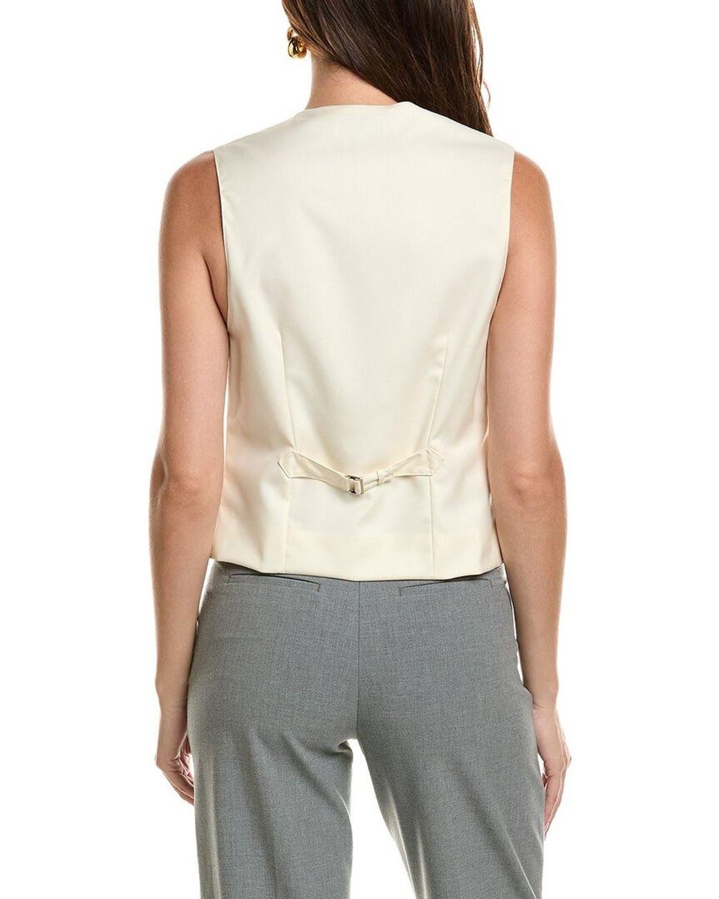 Officine Generale White Officine Generale Cleo Wool Vest