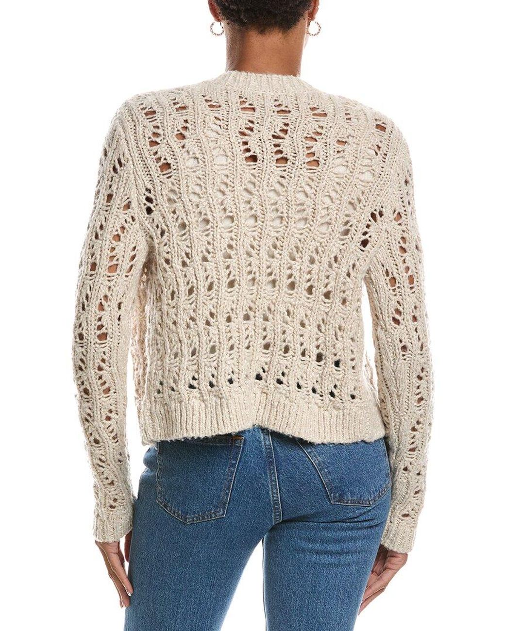 Autumn Cashmere Blue Boxy Stitchery Cardigan