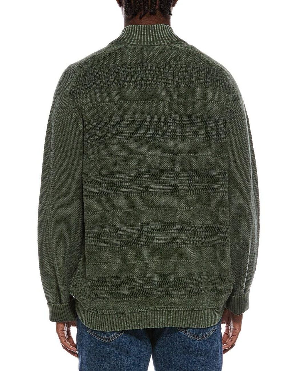 Tommy Bahama Green Saltwater Textured 1/2-Zip Pullover for men