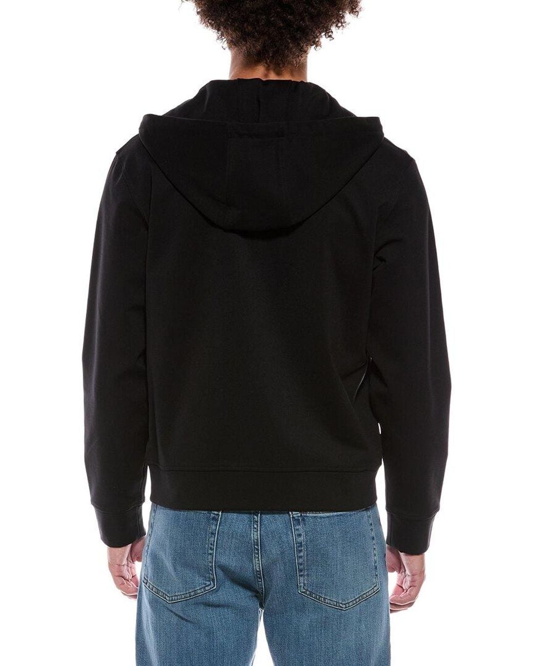 Theory Black Zip Hoodie for men